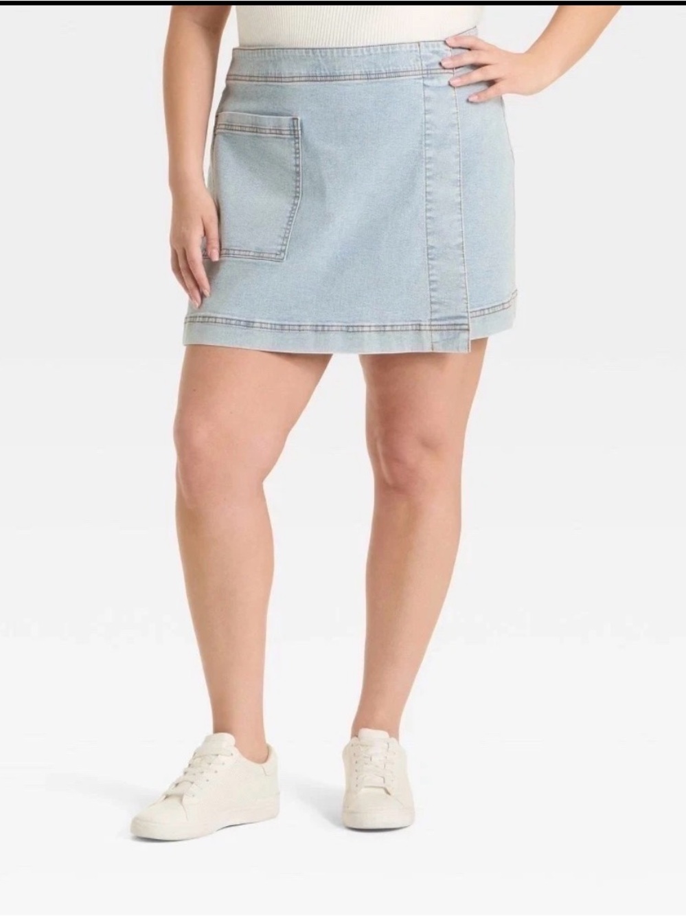 Ava & Viv Women’s Mini Jean Skirt